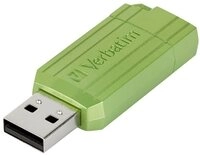 Verbatim Verbatim USB DRIVE 2.0 PINSTRIPE USB-Stick 32 GB Eucalyptus, Gr&uuml;n 499