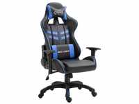 vidaXL Gaming-Stuhl Gaming-Stuhl Blau Kunstleder (1 St)