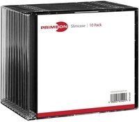 PRIMEON CD-H&uuml;lle Primeon CD H&uuml;lle Slim 2761401 1 CD/DVD/Blu-Ray Schwarz Kunststoff