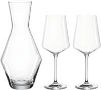 LEONARDO Gl&auml;ser-Set PUCCINI, 3-tlg., Kristallglas, (1 Karaffe, 2 Weingl&auml;ser),