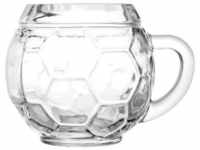 Stölzle Bierkrug Fußball, Glas, 6-teilig