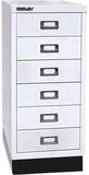 Bisley Beistellschrank MultiDrawer Schrank aus Stahl, 6 Schubladen, mit Sockel,...