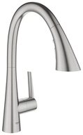 Grohe K&uuml;chenarmatur Zedra, C-Auslauf 3-brause, Laminarstrahl, Brause,...