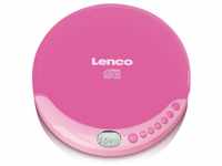 Lenco CD-011PK CD-Player (HD-Auflösung, Tragbarer CD-Spieler, LCD, inkl....