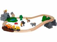 BRIO® Spielzeug-Eisenbahn BRIO® WORLD, Safari Bahn Set, FSC®- schützt Wald -