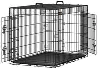 FEANDREA Tiertransportbox, S-XXXL, klappbar Doppelt&uuml;ren mit Doppelschl&ouml;ssern