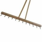Siena Garden Gartenrechen Landrechen mit Eisenzinken mit Holzstiel, Ma&szlig;e: 2,8...