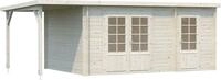 Palmako Gartenhaus Ella, BxT: 614x340 cm, (Set), 13,1+3,9 m&sup2;, mit Anbaudach