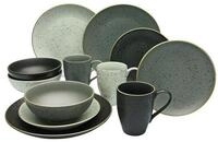 CreaTable Tafelservice 14634, Serie INDUSTRIAL GOLD, Geschirrset, Kombiservice 16