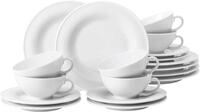 Seltmann Weiden Teeservice Geschirr-Set Beat (18-tlg), 6 Personen, Porzellan,