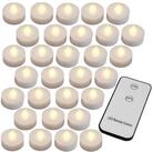 monzana LED-Kerze, +300H elektrisch flackernd Fernbedienung Batterien 30xTeelichter