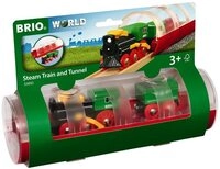 BRIO&reg; Spielzeugeisenbahn-Lokomotive World Tunnel Box Dampflokzug