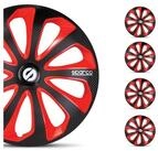OMAC Radkappen Sparco 14 Zoll Roma Silber Grau 4tlg, (4-St) Einfache Installation,