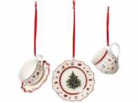 Villeroy & Boch Toy‘s Delight Decoration Ornamente Geschirr-Set weiß/rot...