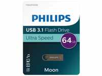 Philips 64GB Speicherstick Moon Aluminium grau USB 3.1 USB-Stick
