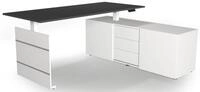 KERKMANN Schreibtisch Sitz-/Stehtisch Move 3 180x80x72-120 mit Sideboard anthrazit