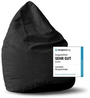 Lumaland Sitzsack Luxury XL Sitzsack, Microvelours Beanbag extra weich & robust Stuhl