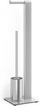 Zack Toilettenpapierhalter ZACK ATORE Toilettenbutler Edelstahl matt Silber, 20 x 18