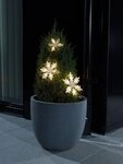 KONSTSMIDE LED-Lichtervorhang Weihnachtsdeko aussen, 15-flammig, LED Lichtervorhang,
