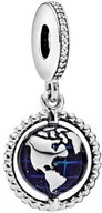 Pandora Kettenanh&auml;nger Pandora Drehender Globus Charm-Anh&auml;nger 798021CZ...