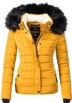 Navahoo Steppjacke Miamor hochwertige Winterjacke m. volumin&ouml;ser Kunstpelz-Kapuze