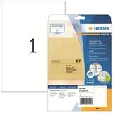 HERMA Etiketten HERMA Etik. transparent A4 matt 210 x 297 mm wfest 10 St.