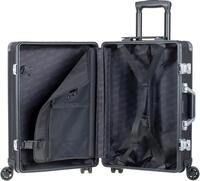 ALUMAXX Reisetasche Reisetrolley Orbit 40x55x20cm Aluminium schwarz matt
