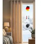 Wirth Vorhang Trondheim B (1 St), &Ouml;sen, blickdicht, Chenille beige 172 cm x 225 cm