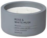 blomus Duftkerze FRAGA Duftkerze flintstone Rose & White Musk 13&nbsp;cm