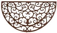 esschert design Fu&szlig;matte Hochwertige halbrunde T&uuml;rmatte aus Gusseisen -...