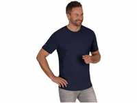 Trigema T-Shirt TRIGEMA T-Shirt aus 100% Biobaumwolle (1-tlg), blau