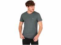 Trigema T-Shirt TRIGEMA T-Shirt aus Biobaumwolle mit Brusttasche (1-tlg), grün