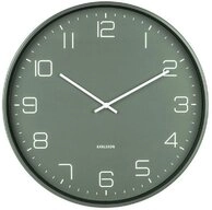 Karlsson Uhr Wanduhr Lofty Mattgr&uuml;n