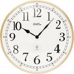 AMS Funkwanduhr F5606 (Quarzuhr, Wohnzimmer, Esszimmer,K&uuml;che,B&uuml;ro,&Oslash; 40cm)