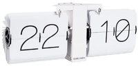 Karlsson Uhr Wand- und Tischuhr No Case Flip Matt White