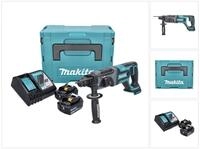 Makita Akku-Bohrhammer DHR 241 RFJ Akku Bohrhammer 18 V 2,0 J SDS plus + 2x...