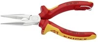 Knipex Flachzange Flachrundzange m. Schneide/&Ouml;se 160mm 25 06 160 T