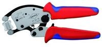 Knipex Crimpzange, Mechanisch Aderendh&uuml;lsen 0,14-16 qmm AWG26-5 Rollpressung