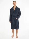Tommy Hilfiger Underwear Bademantel, Kurzform, Baumwoll-Webfrottier, G&uuml;rtel, mit