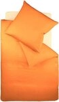 fleuresse Bettw&auml;sche Colours, 100% Baumwolle, 2 teilig, Uni-Mako-Satin,...