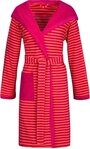 Esprit Damenbademantel Damen Bademantel mit Kapuze STRIPED HOODY, Baumwolle, hohe