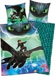 Kinderbettw&auml;sche Dragons Abenteuer, Renforc&eacute;, 2 teilig, mit Glow in the Dark Effekt