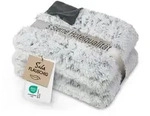 Wohndecke, ZOLLNER, 220 x 240 cm, 100% Polyester, extra flauschige Felloptik grau 220