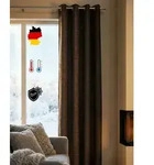 Wirth Vorhang Trondheim B (1 St), &Ouml;sen, blickdicht, Chenille grau 172 cm x 225...