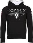 Kapuzensweatshirt TOP GUN "Hoodie Defender TG20191012", Herren, Gr. M, schwarz,