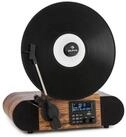 Auna Verticalo SE DAB Plattenspieler (Bluetooth, nostalgischer Plattenspieler mit