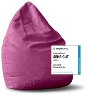Lumaland Sitzsack Luxury XL Sitzsack, Microvelours Beanbag extra weich & robust Stuhl