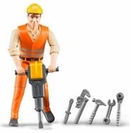 Bruder&reg; Spielfigur bruder Bauarbeiter mit Zubeh&Atilde;&para;r, Spielfigur