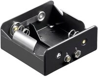 Goobay Halterung GOOBAY Batteriehalter, 2x Mono, Clipanschluss