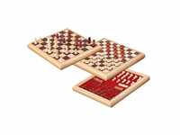 keine Angabe Schach-Dame-Set Holzbox 32x32cm
